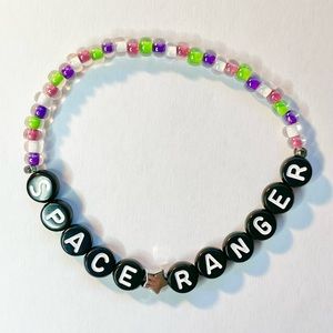 Space Ranger Bracelet Disney Inspired Buzz Lightyear Themed Beaded Stretch